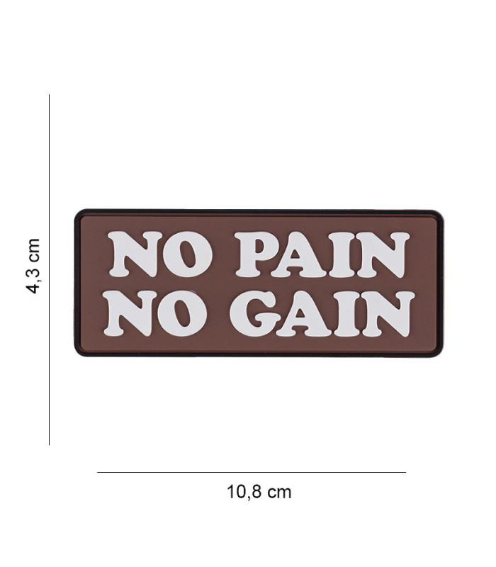 Διακοσμητικό σήμα 101 INC Patch 3D PVC No Pain No Gain | Sabotage Oddal