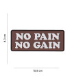 ΔΙΑΚΟΣΜΗΤΙΚΟ ΣΗΜΑ 101 INC PATCH 3D PVC NO PAIN NO GAIN