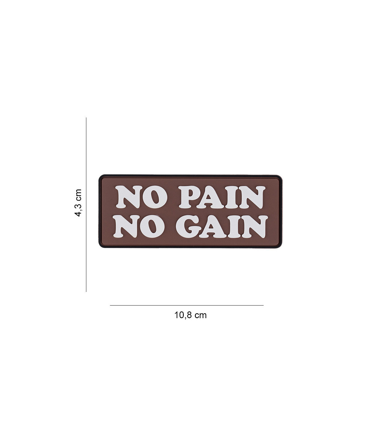 Διακοσμητικό σήμα 101 INC Patch 3D PVC No Pain No Gain | Sabotage Oddal