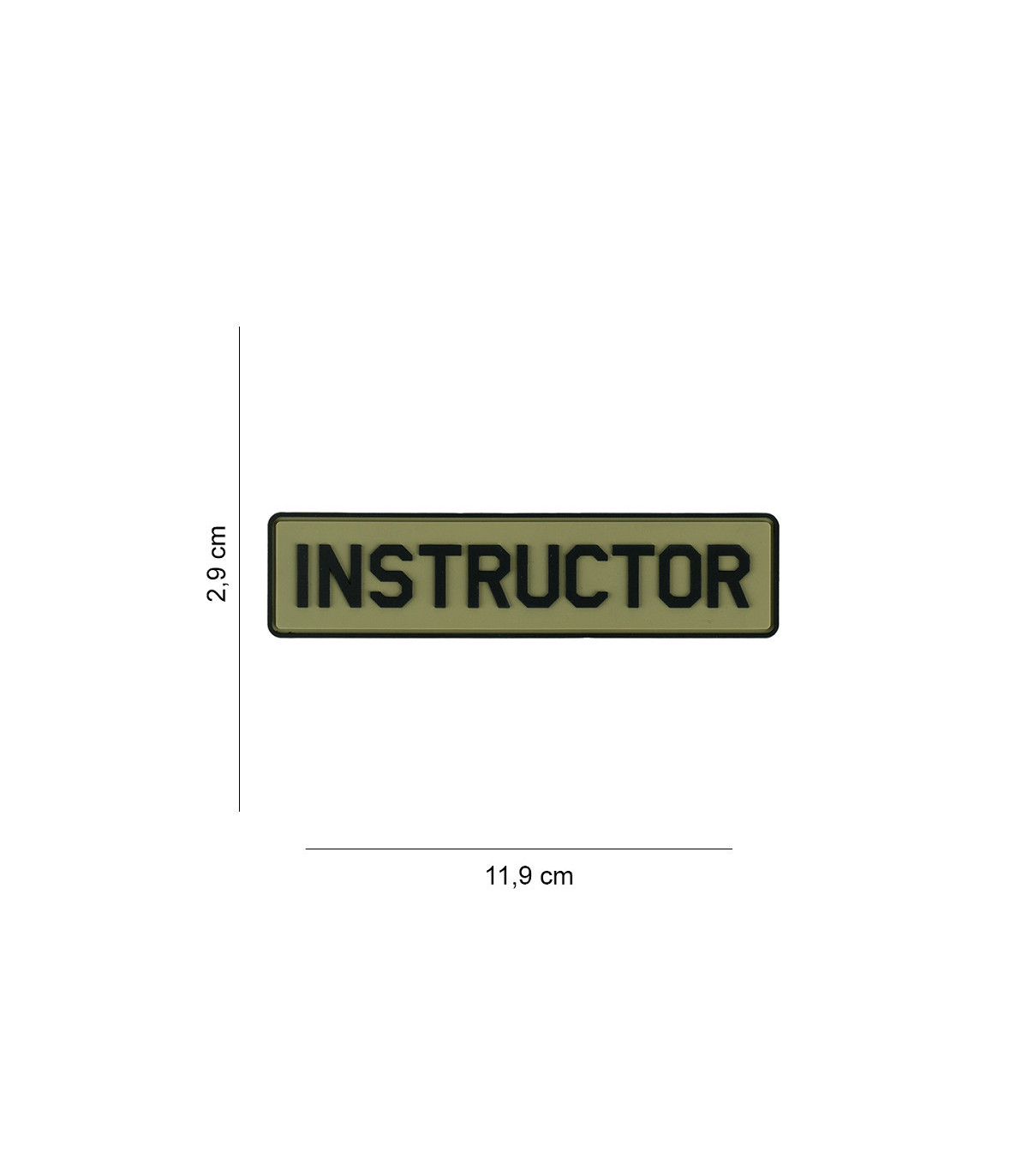 101 INC Decorative Patch 3D PVC Instructor | Sabotage Oddal