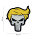 101 INC Decorative Patch 3D PVC Punish Skull Yellow Hair Glow In Dark | Sabotage Oddal