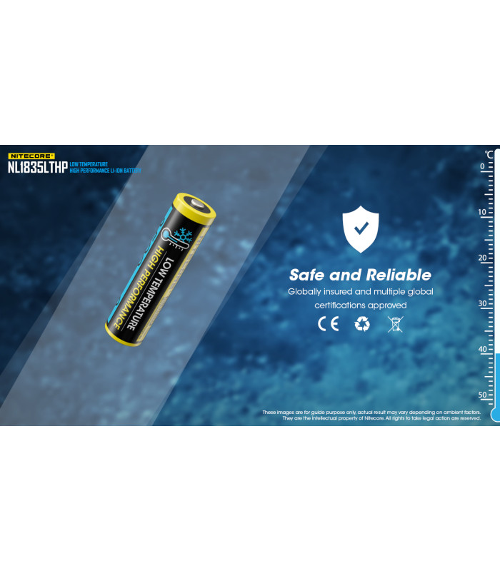 ΜΠΑΤΑΡΙΑ NITECORE 18650, NL1835LTHP,8A (τιμή τεμαχίου)