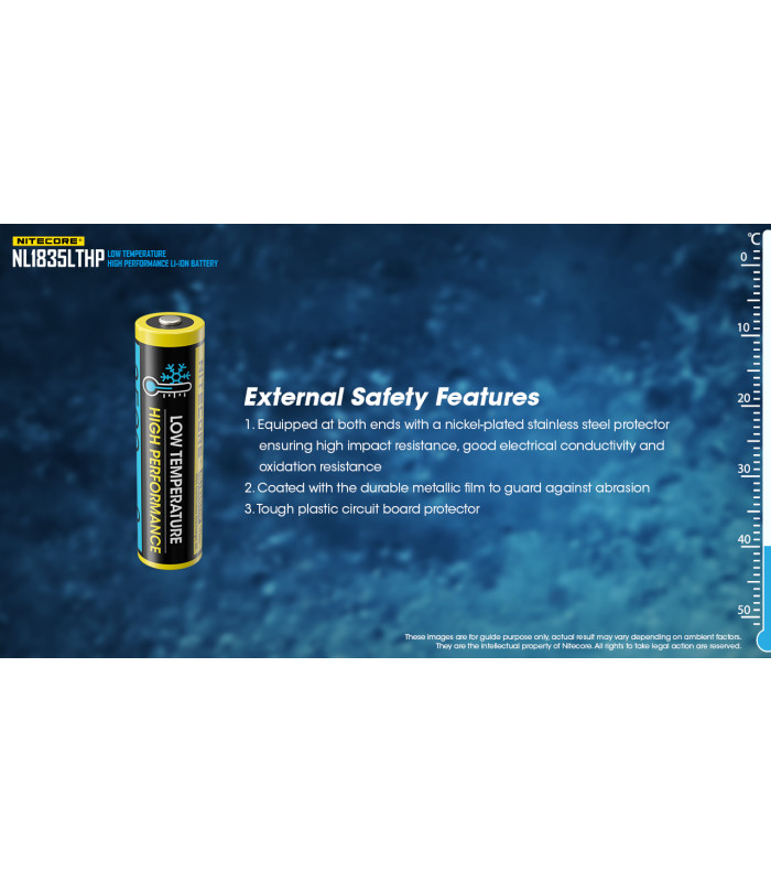 ΜΠΑΤΑΡΙΑ NITECORE 18650, NL1835LTHP,8A (τιμή τεμαχίου)