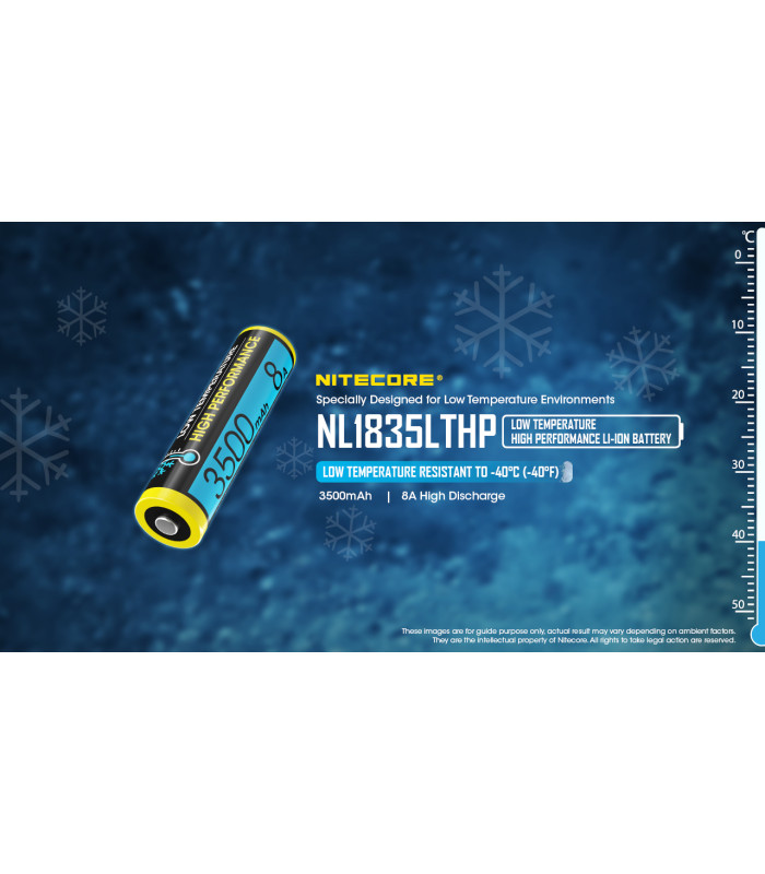 ΜΠΑΤΑΡΙΑ NITECORE 18650, NL1835LTHP,8A (τιμή τεμαχίου)