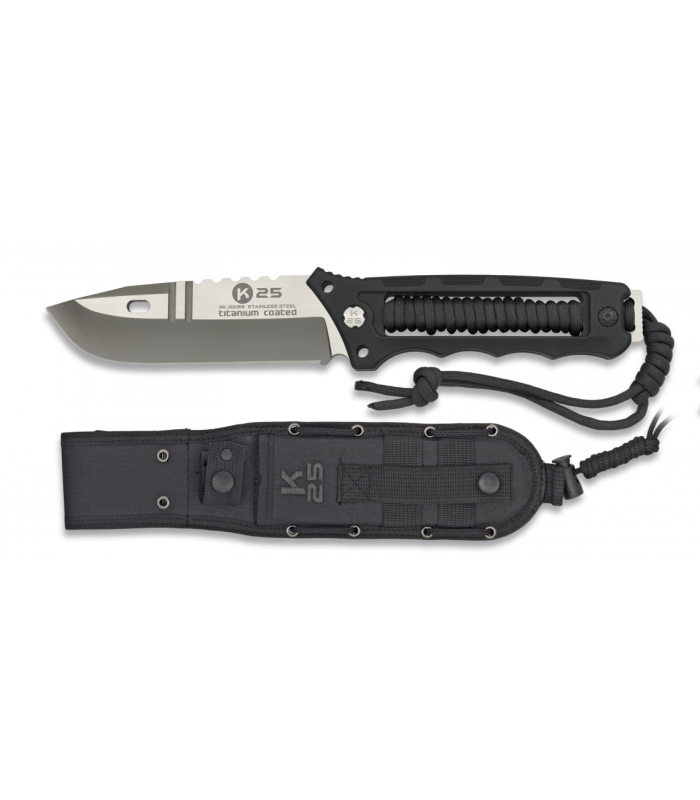 ΜΑΧΑΙΡΙ K25, TACTICO, Titanium Coated, Με κορδόνι 11cm, 32165