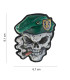 Διακοσμητικό Σήμα 101 INC Patch 3D UV PVC Skull Green Beret | Sabotage Oddal