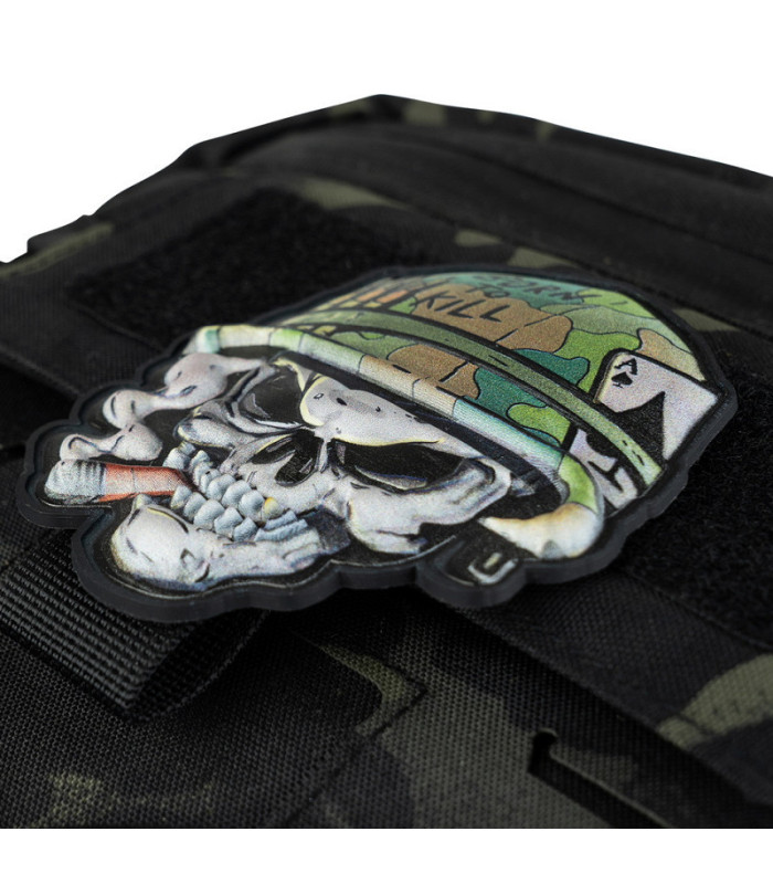 101 INC Decorative Patch 3D UV PVC Skull Vietnam Ace | Sabotage Oddal