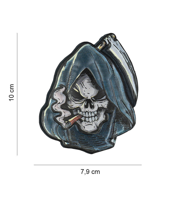 101 INC Decorative Patch 3D UV PVC Skull Grim Reaper | Sabotage Oddal