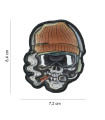 101 INC DECORATIVE PATCH 3D PVC UV SKULL BEANIE WARRIOR