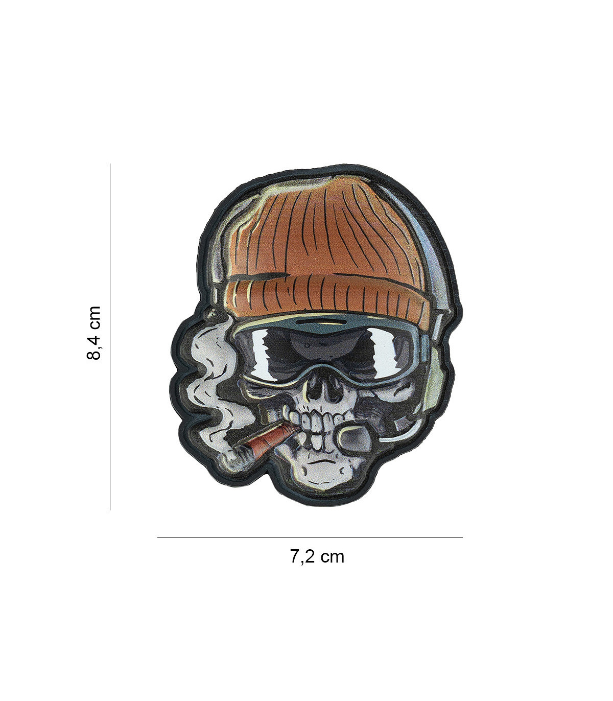 Διακοσμητικό Σήμα 101 INC Patch 3D UV Skull Beanie Warrior | Sabotage Oddal