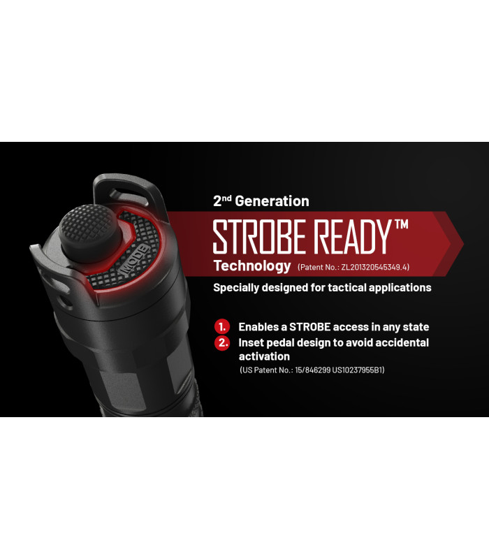 ΦΑΚΟΣ LED NITECORE PRECISE P23i, Tactical, Strobe Ready, 3000lm