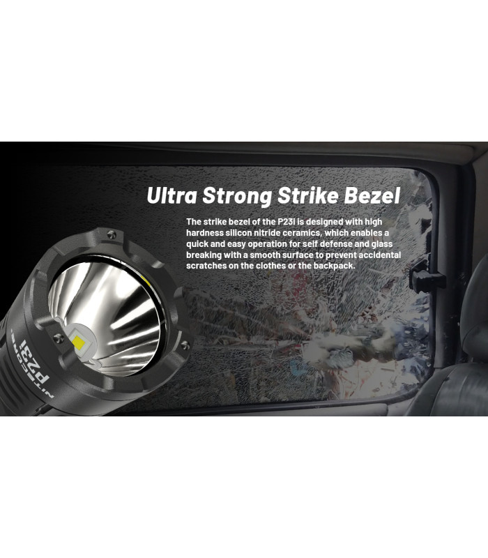 ΦΑΚΟΣ LED NITECORE PRECISE P23i, Tactical, Strobe Ready, 3000lm