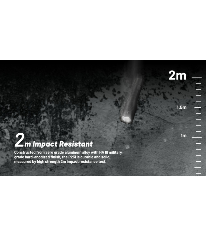 ΦΑΚΟΣ LED NITECORE PRECISE P23i, Tactical, Strobe Ready, 3000lm