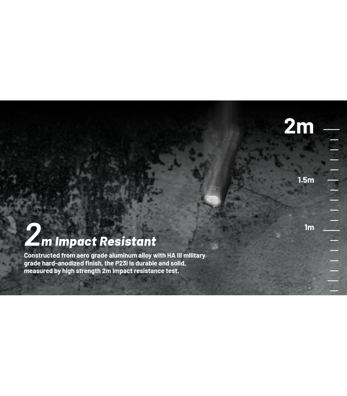 ΦΑΚΟΣ LED NITECORE PRECISE P23i, Tactical, Strobe Ready, 3000lm