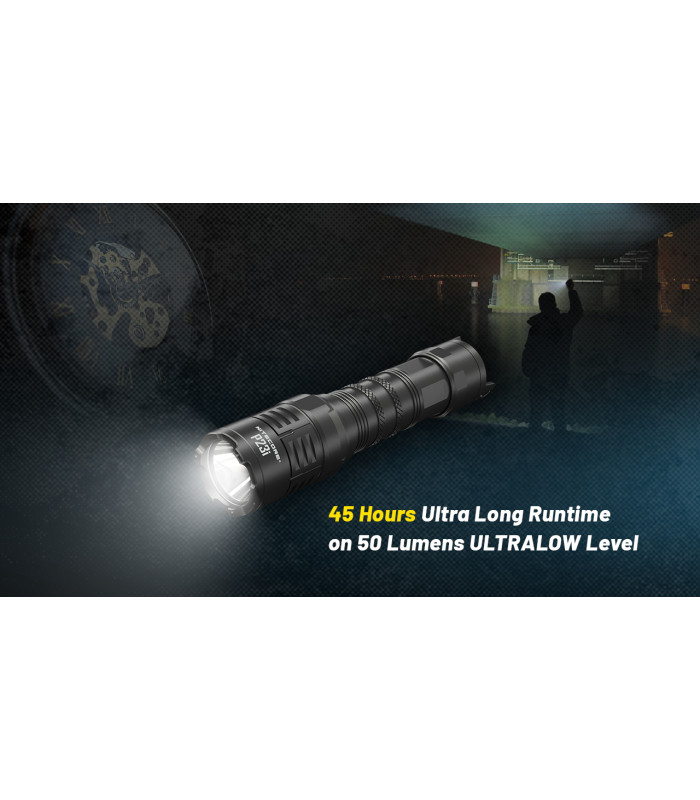 ΦΑΚΟΣ LED NITECORE PRECISE P23i, Tactical, Strobe Ready, 3000lm