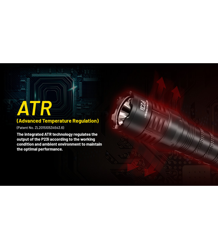 ΦΑΚΟΣ LED NITECORE PRECISE P23i, Tactical, Strobe Ready, 3000lm