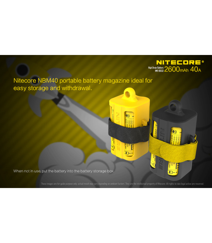 ΜΠΑΤΑΡΙΑ NITECORE IMR18650 2600mah 40A FlatTop (Ζεύγος)