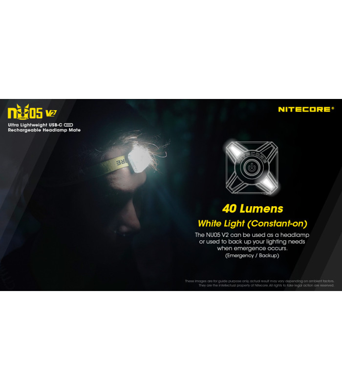 ΦΑΚΟΣ LED NITECORE HEADLAMP NU05V2 ,Kit