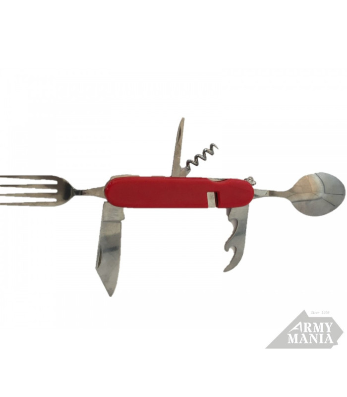 Κουταλοσουγιάς Armymania LB066G Folding Cutlery Tool με Θήκη | Sabotage Oddal