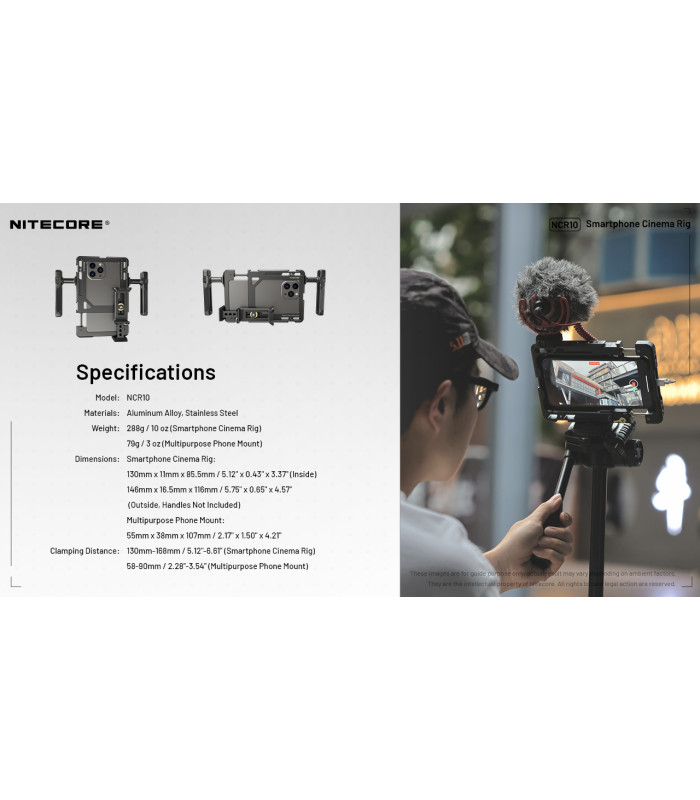 ΒΑΣΗ ΦΩΤΟΓΡΑΦΩΝ NITECORE ΓΙΑ SMARTPHONE