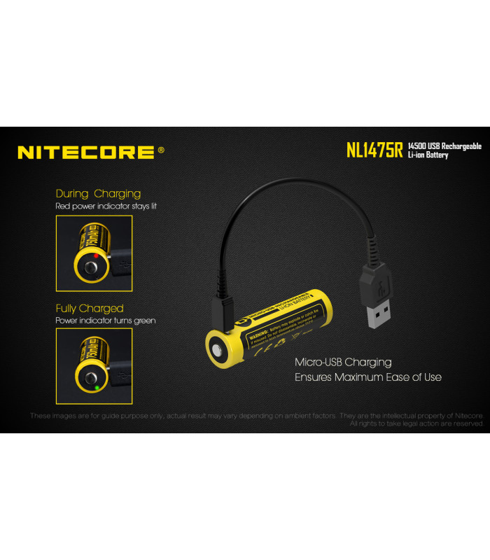 ΜΠΑΤΑΡΙΑ NITECORE NL1475R (τιμή τεμαχίου)
