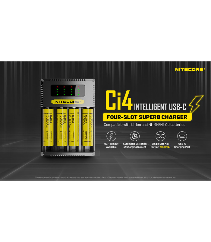 ΦΟΡΤΙΣΤΗΣ NITECORE Ci4, Τεσσάρων Θέσεων