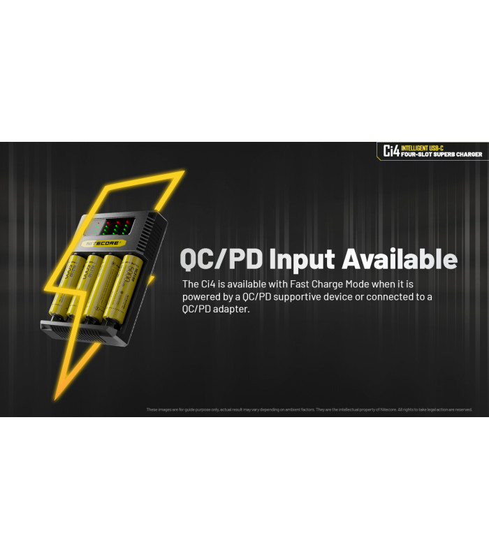 ΦΟΡΤΙΣΤΗΣ NITECORE Ci4, Τεσσάρων Θέσεων