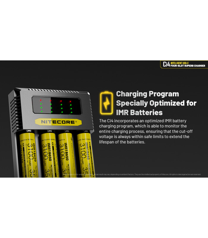 ΦΟΡΤΙΣΤΗΣ NITECORE Ci4, Τεσσάρων Θέσεων