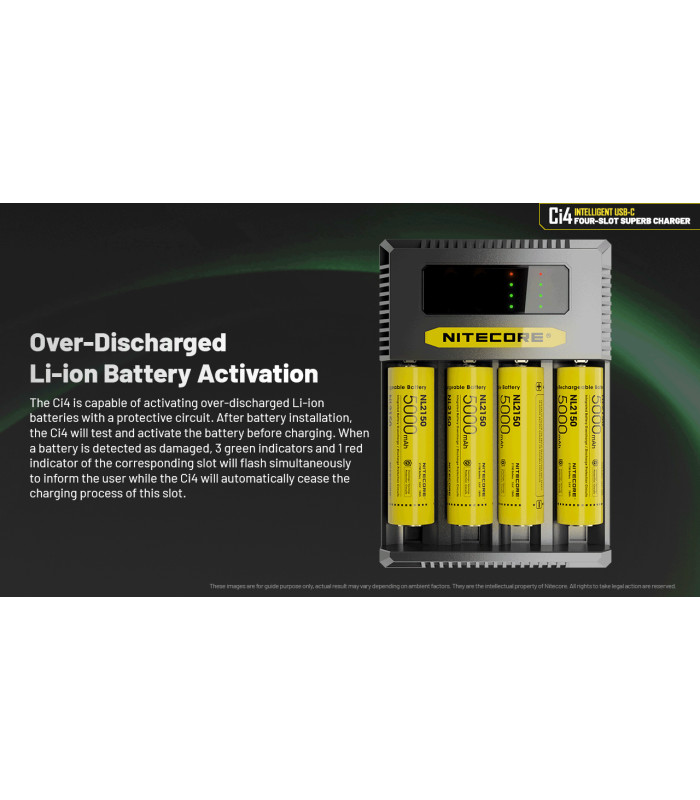 ΦΟΡΤΙΣΤΗΣ NITECORE Ci4, Τεσσάρων Θέσεων