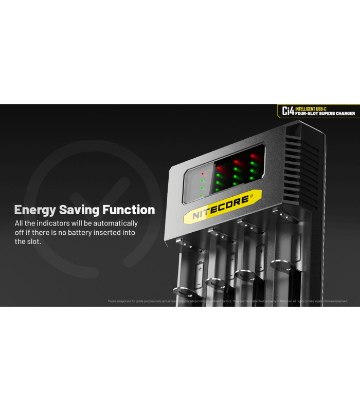 ΦΟΡΤΙΣΤΗΣ NITECORE Ci4, Τεσσάρων Θέσεων
