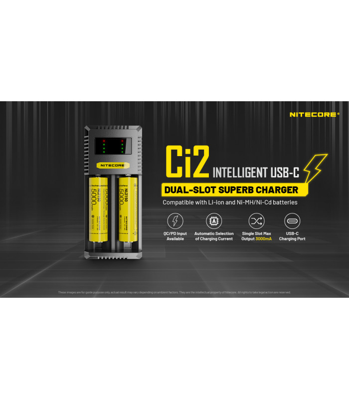 ΦΟΡΤΙΣΤΗΣ NITECORE Ci2, Δύο Θέσεων