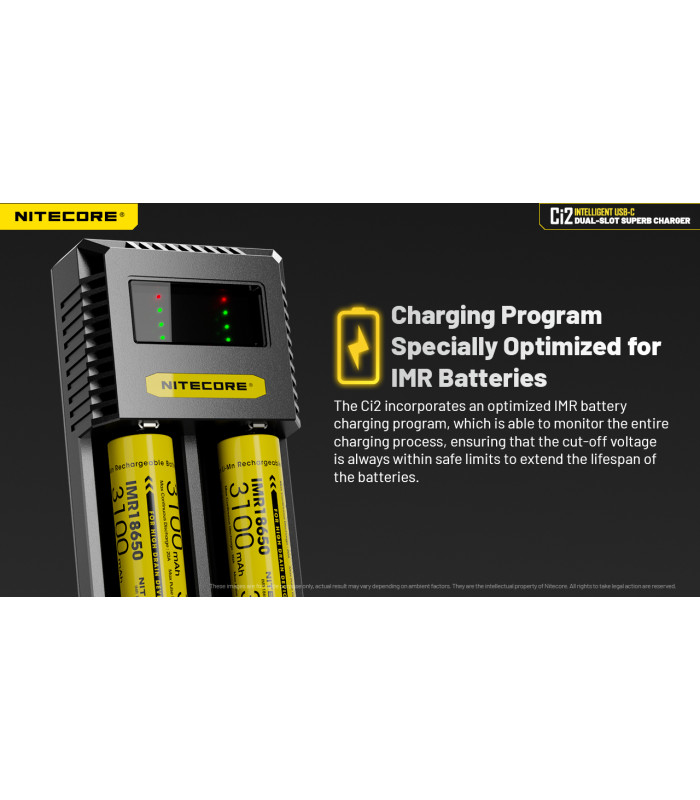 ΦΟΡΤΙΣΤΗΣ NITECORE Ci2, Δύο Θέσεων