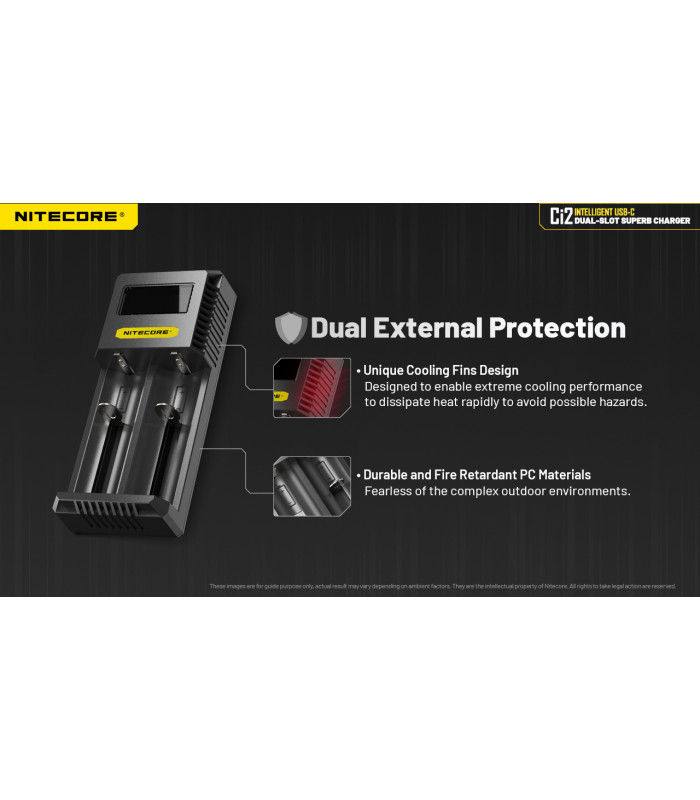 ΦΟΡΤΙΣΤΗΣ NITECORE Ci2, Δύο Θέσεων