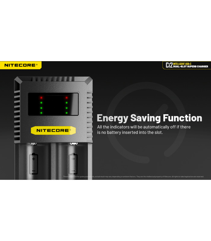 ΦΟΡΤΙΣΤΗΣ NITECORE Ci2, Δύο Θέσεων