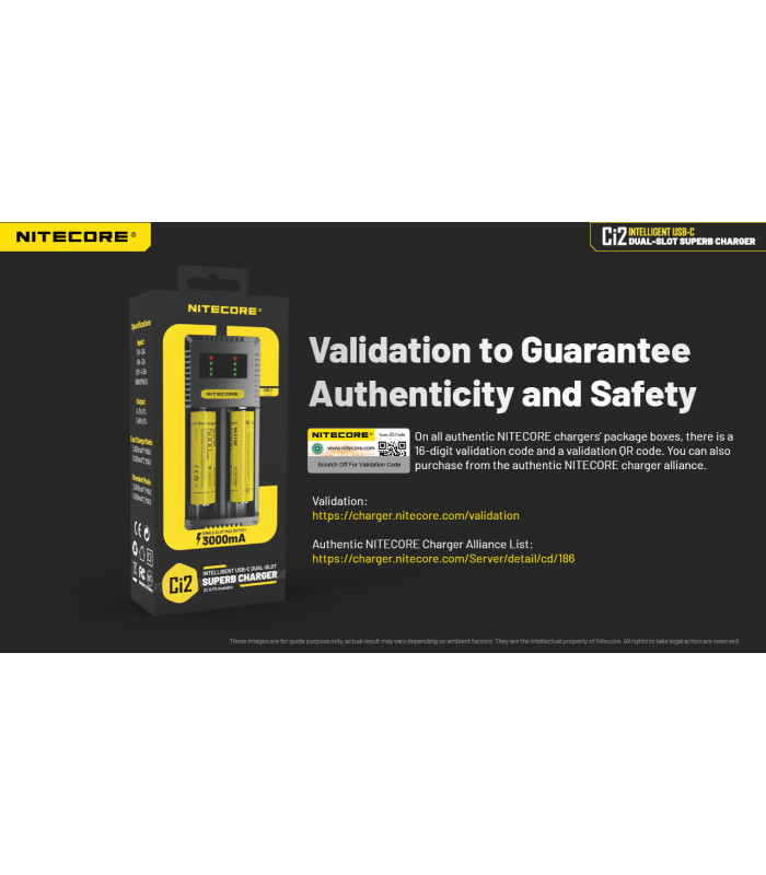 ΦΟΡΤΙΣΤΗΣ NITECORE Ci2, Δύο Θέσεων