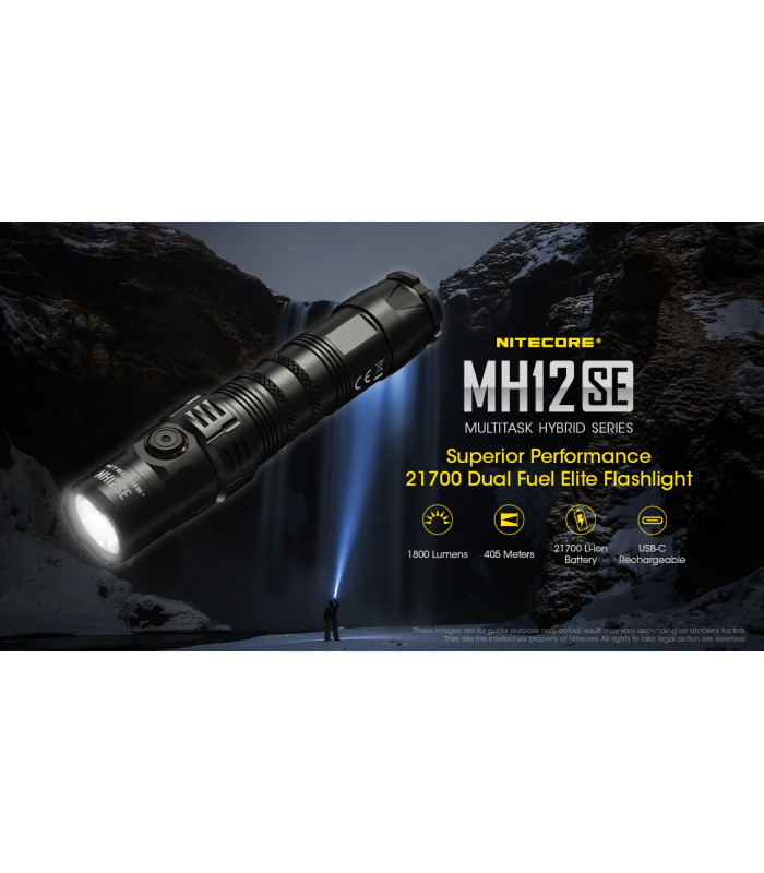ΦΑΚΟΣ LED NITECORE MULTI TASK HYBRID MH12SE, 1800Lumens