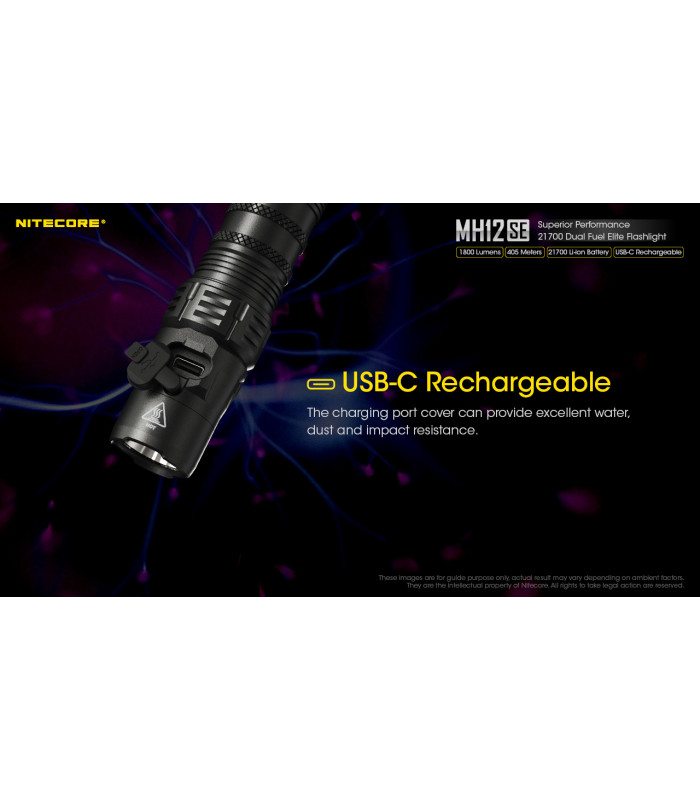 ΦΑΚΟΣ LED NITECORE MULTI TASK HYBRID MH12SE, 1800Lumens