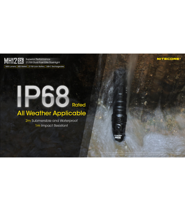 ΦΑΚΟΣ LED NITECORE MULTI TASK HYBRID MH12SE, 1800Lumens