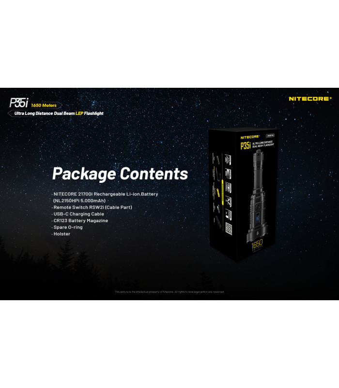 ΦΑΚΟΣ LED NITECORE PRECISE P35i