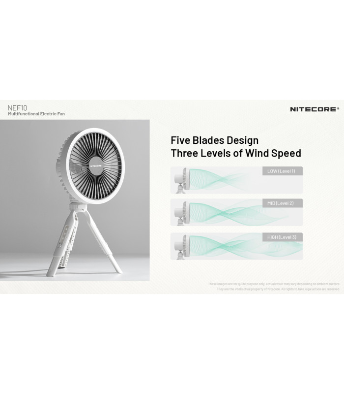 ΑΝΕΜΙΣΤΗΡΑΣ ΠΟΛΥΧΡΗΣΤΙΚΟΣ NITECORE NEF10 Grey