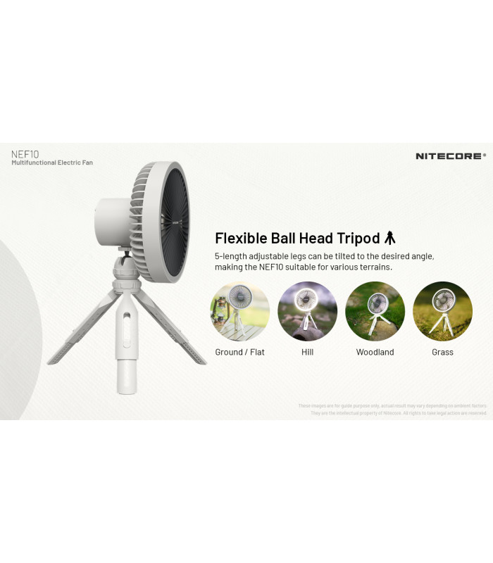 ΑΝΕΜΙΣΤΗΡΑΣ ΠΟΛΥΧΡΗΣΤΙΚΟΣ NITECORE NEF10 Grey