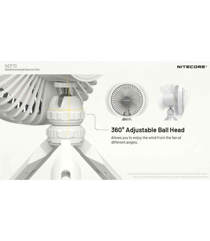 ΑΝΕΜΙΣΤΗΡΑΣ ΠΟΛΥΧΡΗΣΤΙΚΟΣ NITECORE NEF10 Grey