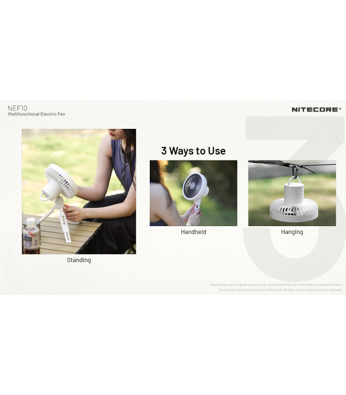 ΑΝΕΜΙΣΤΗΡΑΣ ΠΟΛΥΧΡΗΣΤΙΚΟΣ NITECORE NEF10 Grey