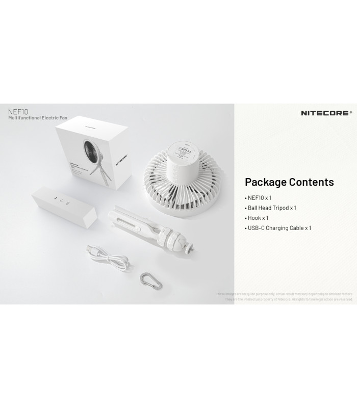 ΑΝΕΜΙΣΤΗΡΑΣ ΠΟΛΥΧΡΗΣΤΙΚΟΣ NITECORE NEF10 Grey