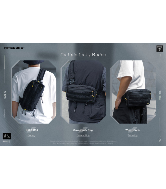 ΤΣΑΝΤΑΚΙ NITECORE EDC, SLB03, High Strength 500D Polyester Fabric, 1.6lt