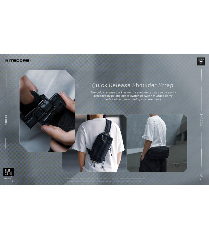 ΤΣΑΝΤΑΚΙ NITECORE EDC, SLB03, High Strength 500D Polyester Fabric, 1.6lt