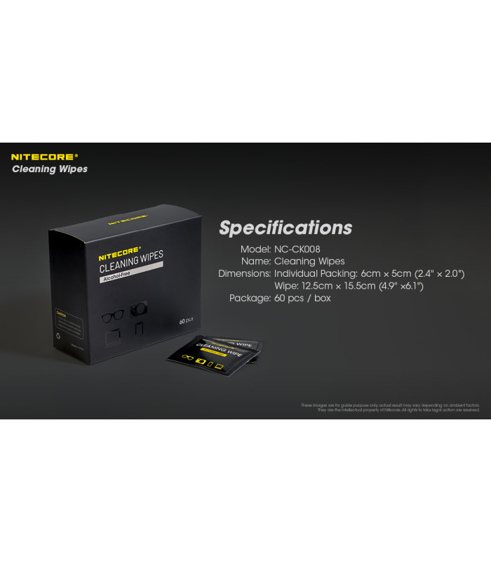 CLEANING WIPE NC-CK008 (Τιμή συσκευασίας 60τεμ.)