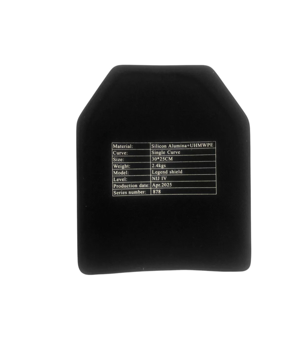 Αντιβαλλιστική Πλάκα Legend Ballistic Plate NIJ IV SICA | Sabotage Oddal