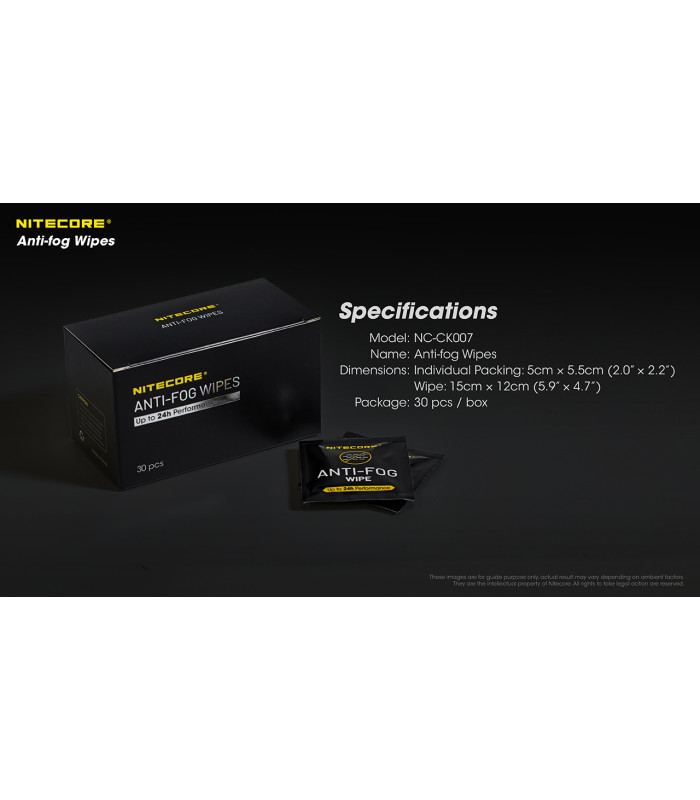 ANTI-FOG WIPE NC-CK007 (Τιμή συσκευασίας 30τεμ.)
