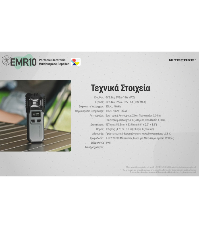 ΑΠΩΘΗΤΗΣ ΕΝΤΟΜΩΝ NITECORE EMR10